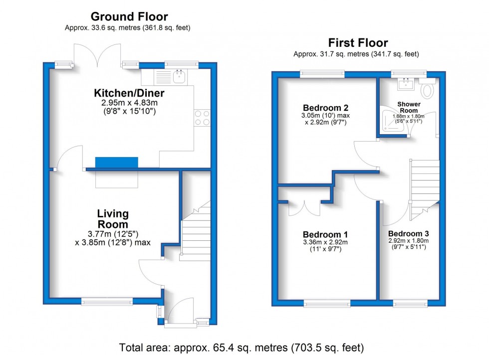 Floorplan for Dove Rise, Hilton, DE65