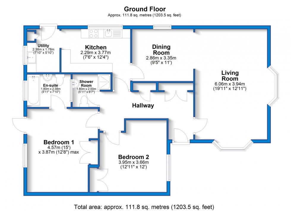 Floorplan for Fairview Close, Littleover, DE23