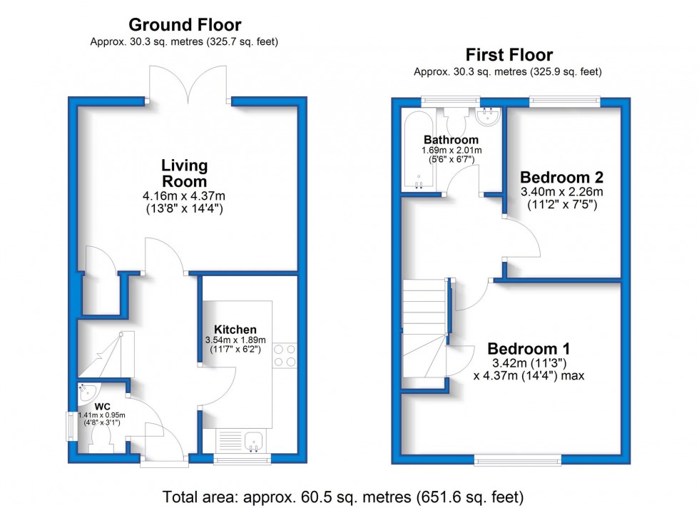 Floorplan for Hopton Drive, Littleover, DE23