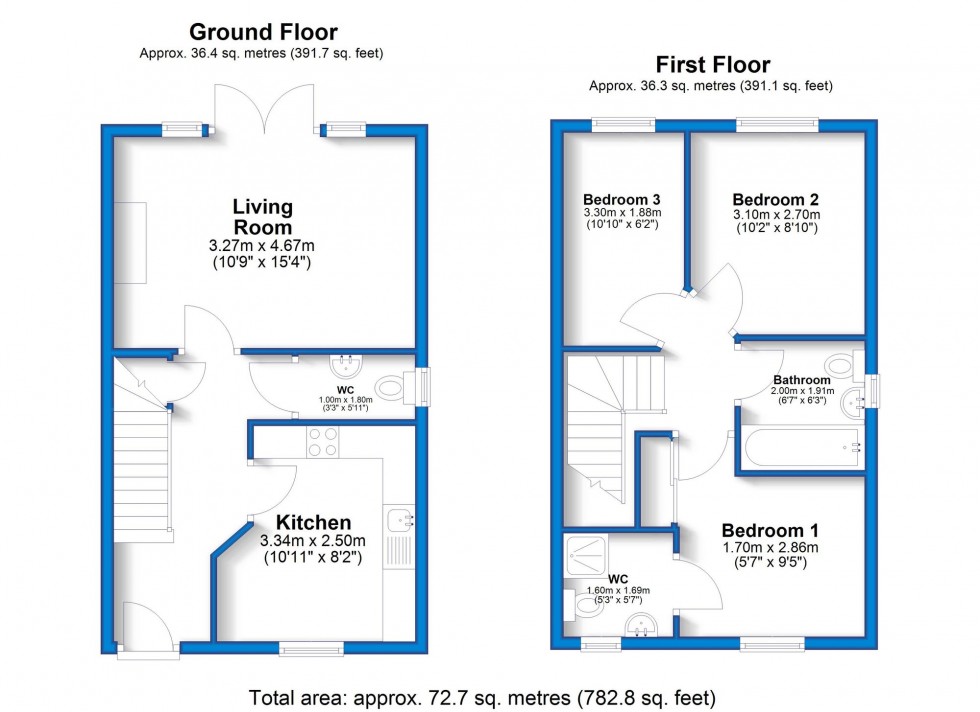 Floorplan for Woodhead Way, Hilton, DE65