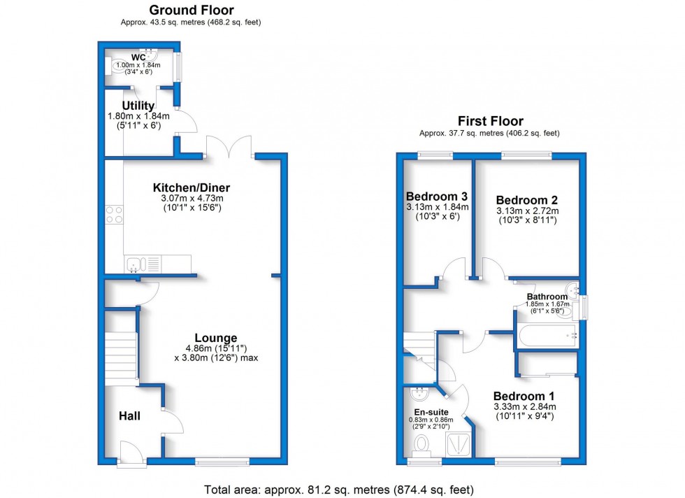 Floorplan for Packington Road, Hilton, DE65