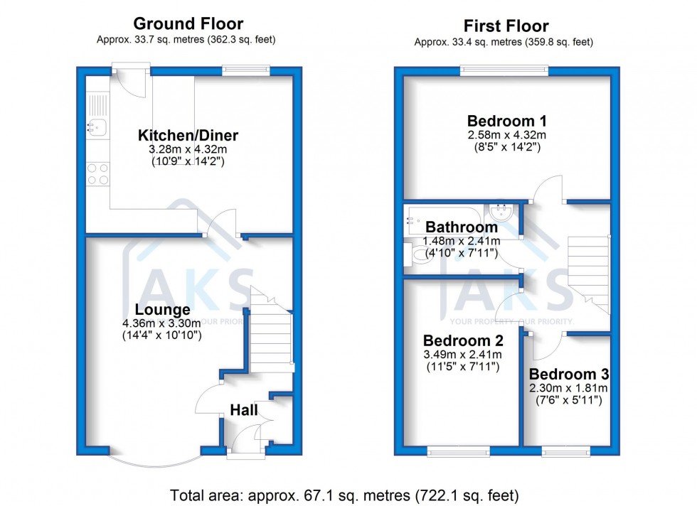 Floorplan for Burdock Close, Oakwood, DE21