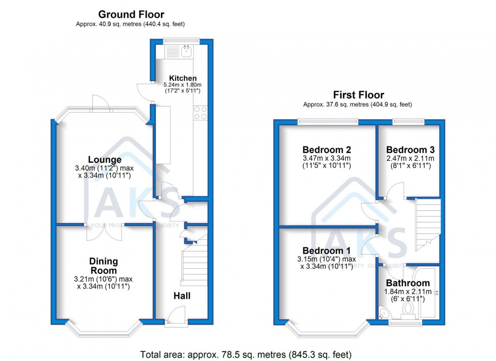 Floorplan for Vicarage Road, Chellaston, DE73