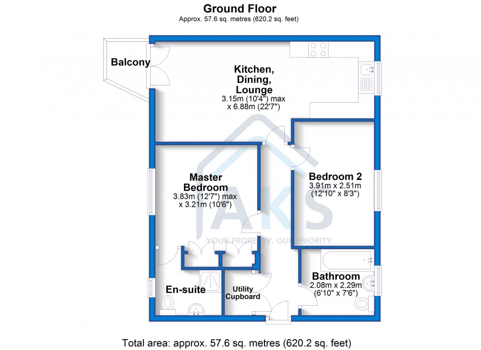 Floorplan for Ashbourne Road, Derby, DE22