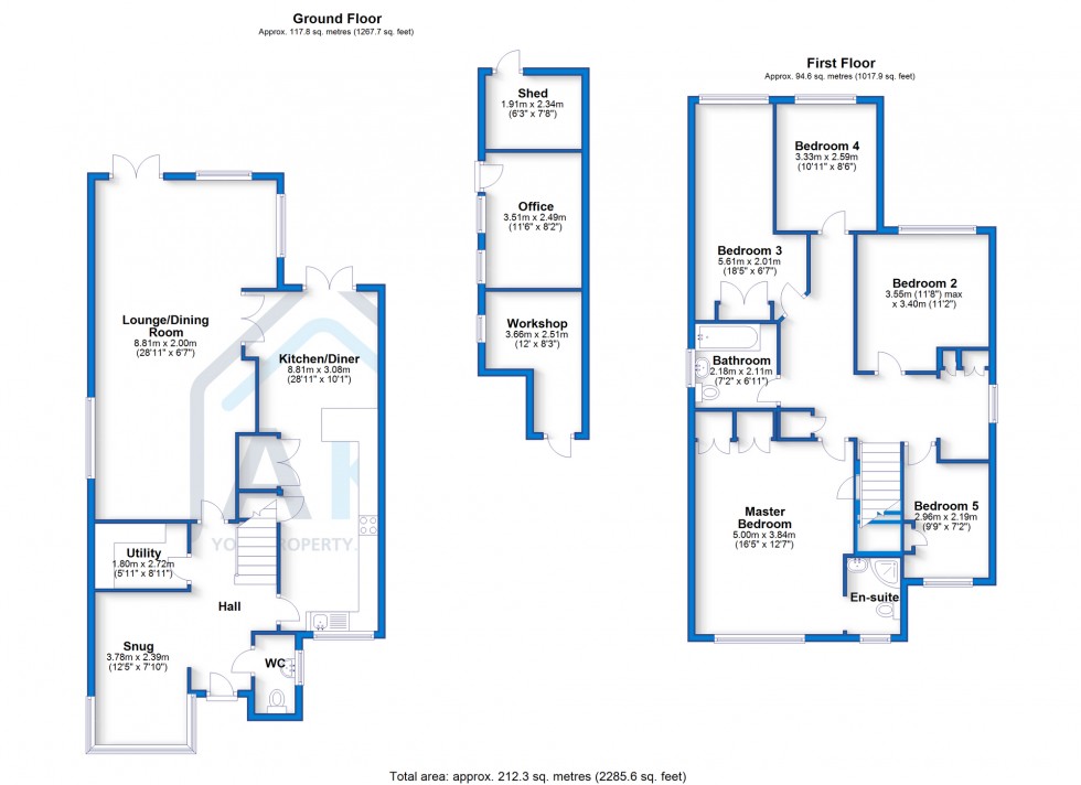Floorplan for Broughton Close, Church Broughton, DE65