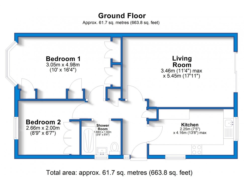 Floorplan for Hedingham Way, Mickleover, DE3