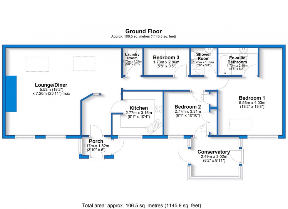 Floorplan for Main Street, Egginton, DE65