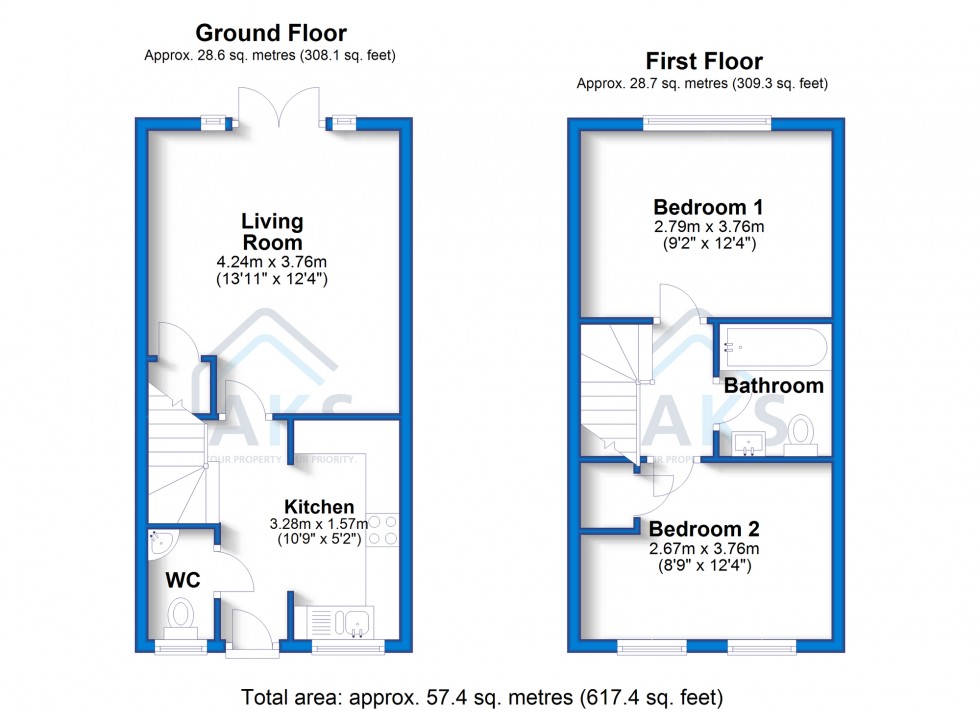 Floorplan for Frogmore Lane, Hatton, DE65